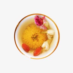 滋补美容汤产品实物枸杞玫瑰养生花茶高清图片
