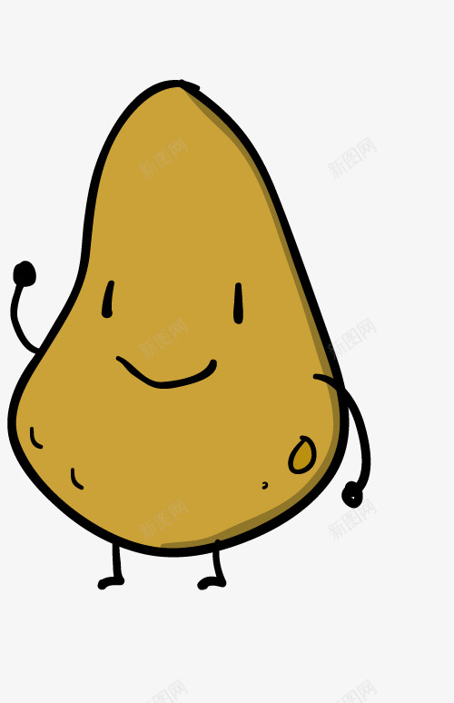 卡通手绘彩绘土豆png免抠素材_新图网 https://ixintu.com 创意 动漫动画 卡通手绘 彩绘土豆 艺术 蔬菜与瓜果