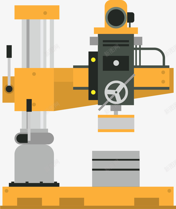 黄色复杂机械工具矢量图ai免抠素材_新图网 https://ixintu.com 复杂工具 机器设备 机械 机械化 矢量机械工具 金属 黄色 矢量图