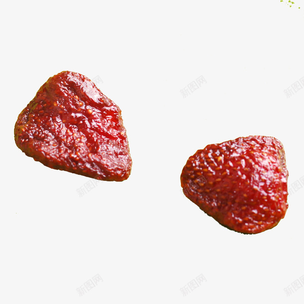 两颗草莓干png免抠素材_新图网 https://ixintu.com 产品实物 免费png 免费png素材 红色 美食 草莓干 零嘴