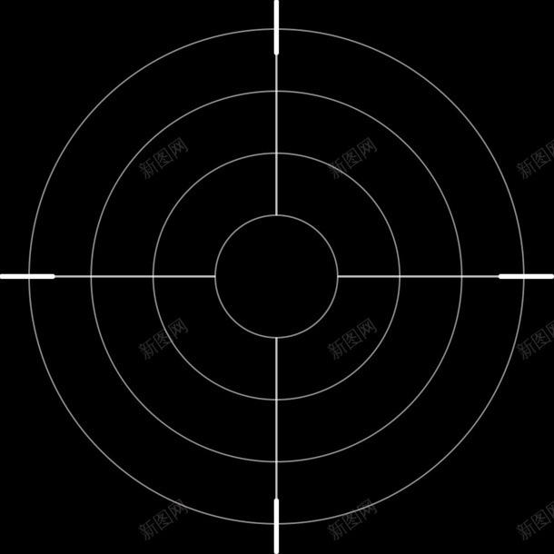 枪支瞄准线png免抠素材_新图网 https://ixintu.com 枪 游戏 瞄准 瞄准线