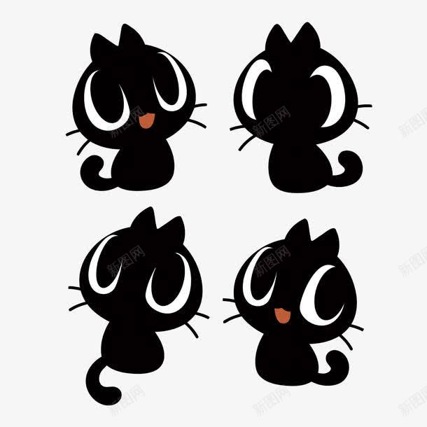 小黑猫png免抠素材_新图网 https://ixintu.com PNG PNG免费下载 PNG图片 儿童 卡通 可爱 幼儿园 萌 黑猫 黑猫简笔画