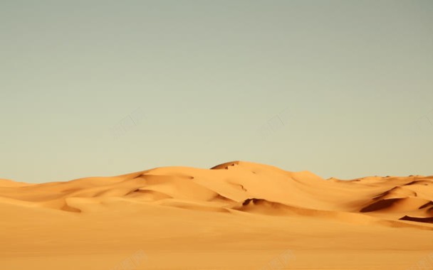 沙漠里一望无际的沙丘背景