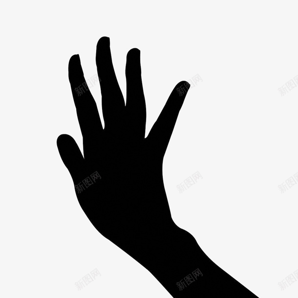 手指示黑色图标png_新图网 https://ixintu.com 大气 手指标 手指示 抚摸 指示问题 温柔 简约 轻轻 黑色