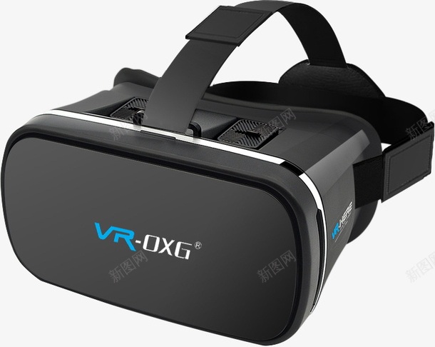 实物OXG黑色vr盒子png免抠素材_新图网 https://ixintu.com VR设备 vr头盔 vr游戏 vr盒子 vr眼镜 可穿戴设备 头戴式 虚拟现实 黑色