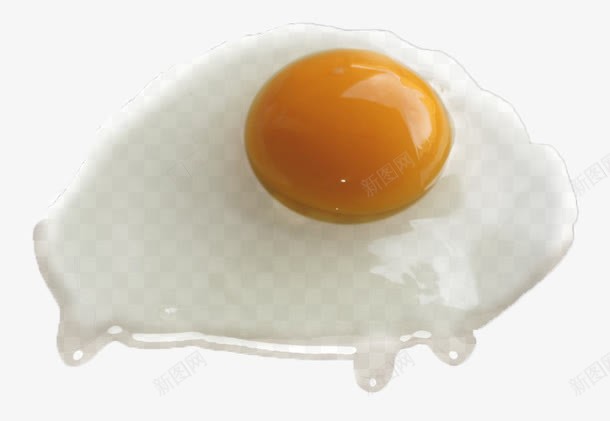 一颗煎鸡蛋png免抠素材_新图网 https://ixintu.com 打碎的鸡蛋 煎蛋 煎鸡蛋 蛋白 蛋黄 食物 鸡蛋