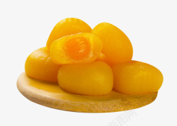 芒果爆珠甜点爆浆麻薯高清图片