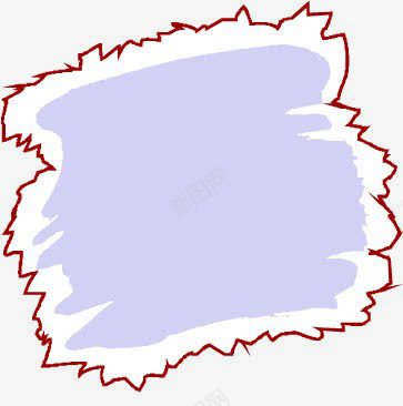 线性装饰画布png免抠素材_新图网 https://ixintu.com 淡紫色 画布 红色边框 线性