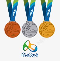 里约会徽rio2016奥运奖牌图标高清图片