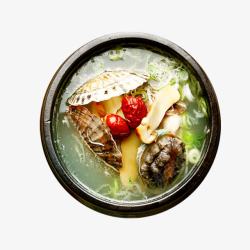 海鲜汤素材砂锅海鲜汤高清图片