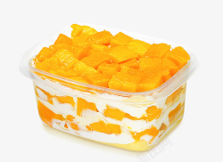 蛋糕盒子模型芒果千层班戟高清图片