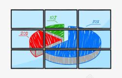 手绘LED大屏幕素材