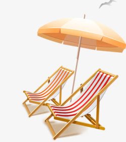 舒适的椅子沙滩躺椅高清图片