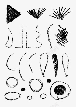 圆圈涂鸦铅笔涂鸦图标高清图片