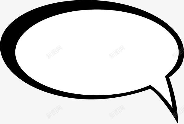 手绘对话框手绘png免抠素材_新图网 https://ixintu.com 卡通 对话框素材 对话框背景 弹出对话框 涂鸦 漫画对话框 线条 黑色