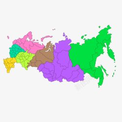 地图块俄罗斯地图高清图片