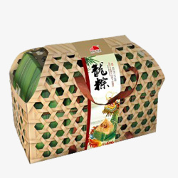 竹网式礼盒素材