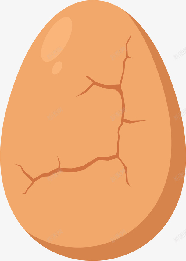 橘色裂痕鸡蛋png免抠素材_新图网 https://ixintu.com 卡通鸡蛋 矢量鸡蛋 破鸡蛋 碎裂的鸡蛋 碎裂鸡蛋 裂痕 鸡蛋