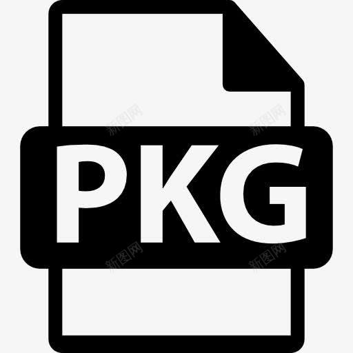 PKG文件格式符号图标png_新图网 https://ixintu.com PKG 文件 文件格式 格式 界面 符号