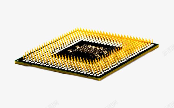 金色工业电子元件智能芯片png免抠素材_新图网 https://ixintu.com 工业智能 智能芯片 电子元件 芯片 装饰 金色