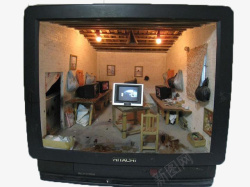 科技画面电视废旧老式高清图片