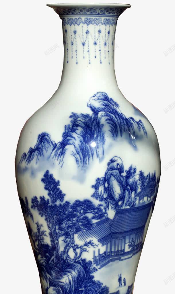 中国青花瓷瓶png免抠素材_新图网 https://ixintu.com 中国风 瓶子 装饰图案 青花瓷
