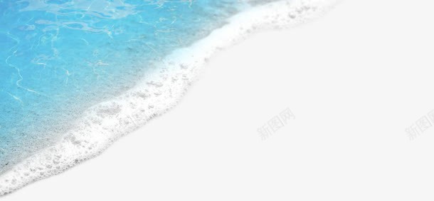 蓝色海水沙滩夏天png免抠素材_新图网 https://ixintu.com 夏天 沙滩 海水 蓝色