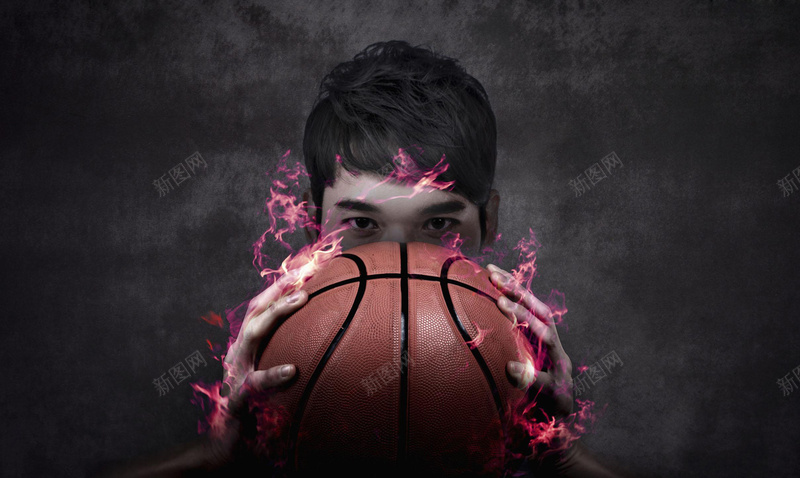 黑色背景篮球火焰激情平面广告jpg设计背景_新图网 https://ixintu.com PK 平面广告 比赛 激情 火焰 男士 篮球 能量 黑色背景