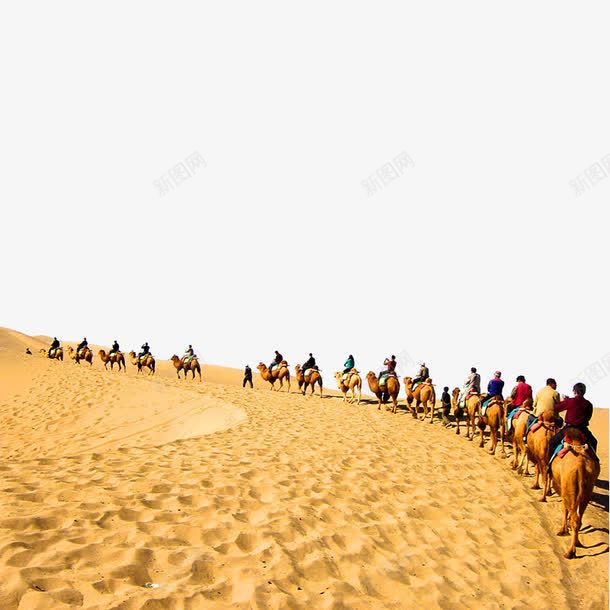 沙漠中行走的骆驼png免抠素材_新图网 https://ixintu.com 人 沙漠 行走 骆驼