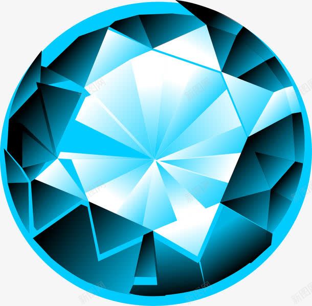 蓝色水晶钻石png免抠素材_新图网 https://ixintu.com 一堆宝石 一堆钻石 宝石 矢量宝石 红宝石 蓝色 钻石