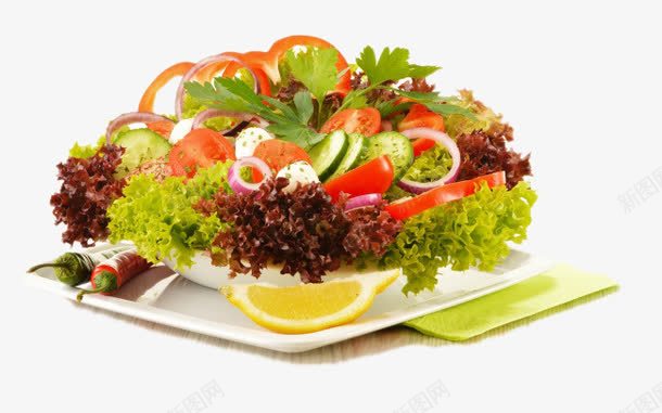 蔬菜沙拉png免抠素材_新图网 https://ixintu.com 健康食物 减肥健身 减肥餐 美式沙拉 菜类图片 轻食沙拉