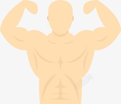 腹肌展示手绘人物肌肉男高清图片