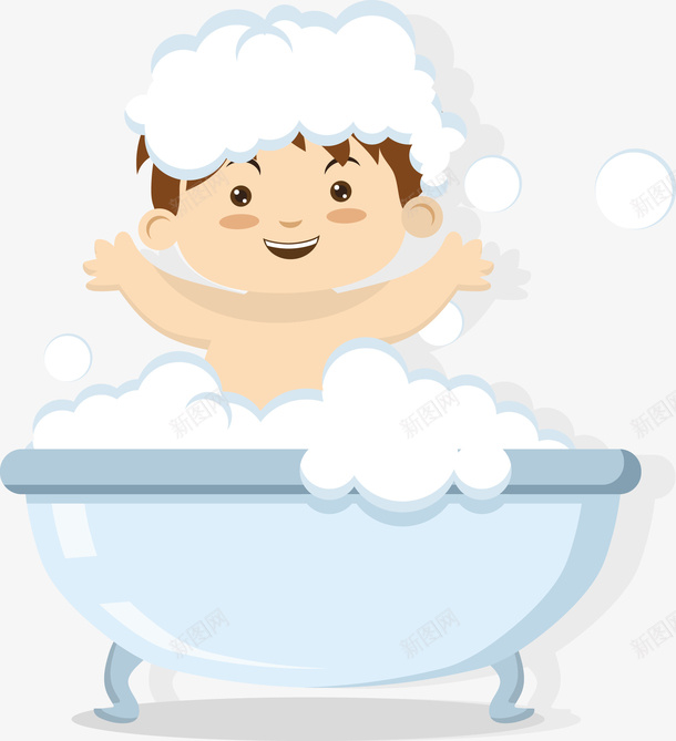 一个正在洗澡的宝宝矢量图eps免抠素材_新图网 https://ixintu.com 一个洗澡的宝宝 宝宝PNG 宝宝洗澡 洗澡 洗澡的宝宝 矢量宝宝 矢量图