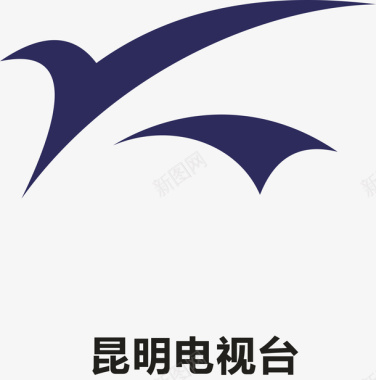 昆明电视台logo矢量图图标图标