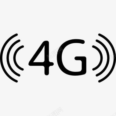 4G技术的象征图标图标