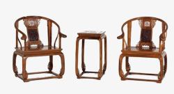 宫廷风传统椅子茶几套素材