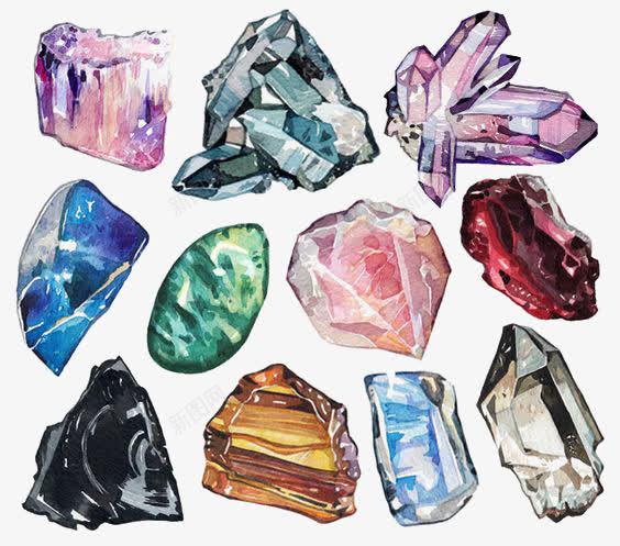 彩色宝石png免抠素材_新图网 https://ixintu.com 宝石 宝石装饰 晶体 水晶 玛瑙 石头 蓝水晶 钻石