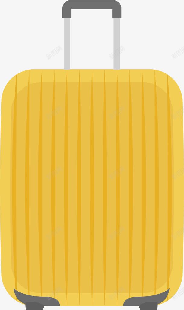 黄色拉杆箱png免抠素材_新图网 https://ixintu.com 出差 卡通拉杆箱 卡通行李箱 手绘拉杆箱 旅行旅游 旅行箱 黄色
