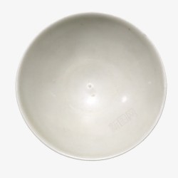 纯色的小瓷碗米色瓷碗高清图片