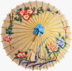 油伞卡通古典手绘中国风雨图标高清图片