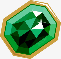 方形宝石奢华绿色方形宝石高清图片