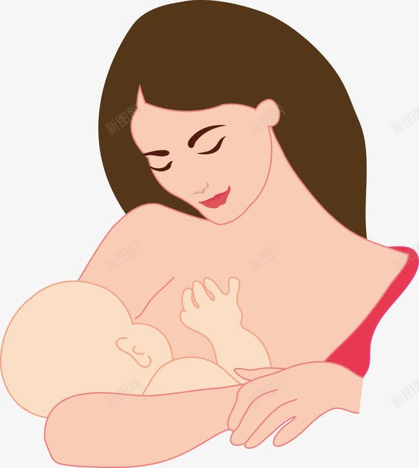 母乳喂养png免抠素材_新图网 https://ixintu.com 奶水 母亲 矢量源文件 老妈 营养 辛苦