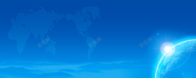 企业蓝色会议背景jpg设计背景_新图网 https://ixintu.com PSD 企业 会议 全球 商务 地图 地球 科幻 科技 蓝色