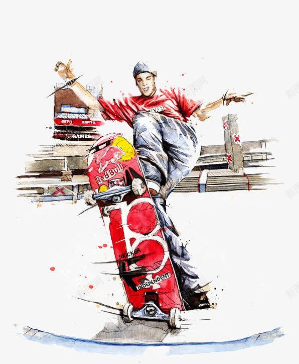 创意手绘创新运动滑板png免抠素材_新图网 https://ixintu.com 创意 创新 手绘 滑板 滑板宣传海报 男人 艺术 运动