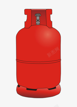 红色配件红色煤气罐长的高清图片