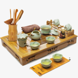 瓷器茶壶茶具桌子高清图片