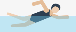 有氧运动插画体育运动游泳运动高清图片