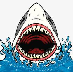 血盆大嘴血盆大嘴的鲨鱼高清图片