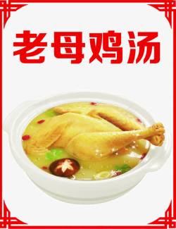 火锅店海报背景老母鸡汤高清图片