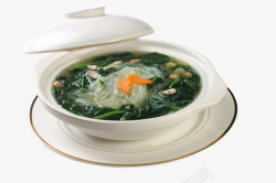 砂锅菜营养菠菜粉丝汤煲高清图片